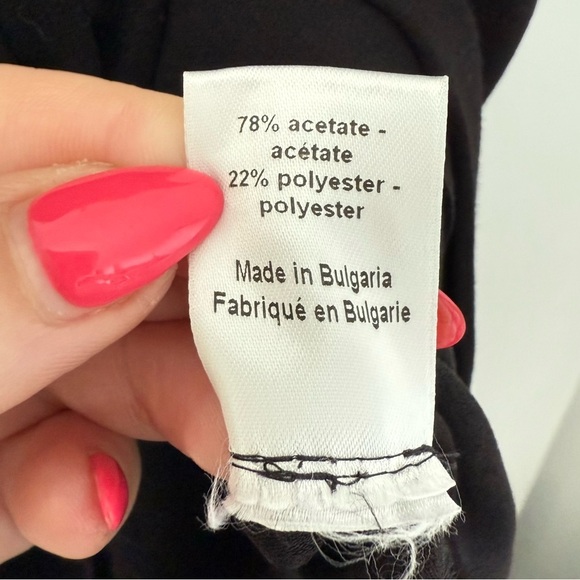 Joseph black crepe Stellina wrap front sleeveless dress - size 38 (US 6) - Picture 3 of 8